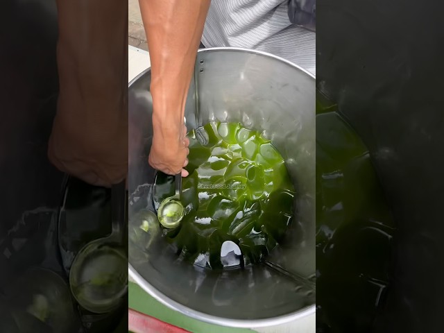 Grass Jelly Drink With Palm Sugar