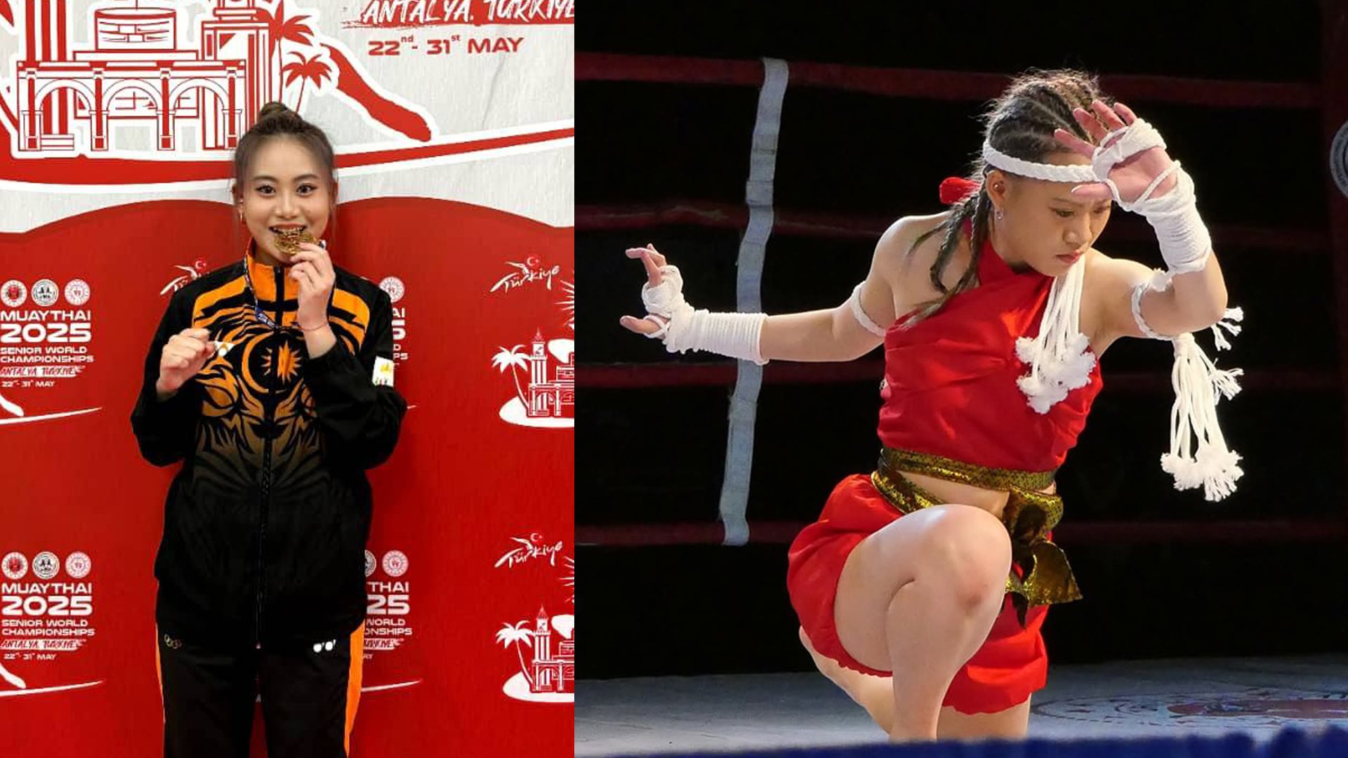 【泰拳世锦赛】沙19岁女将杨骄 卫冕U23女子战舞冠军