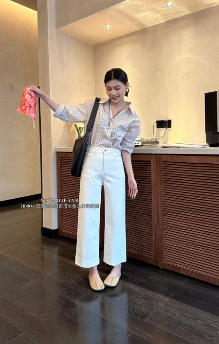 初夏的“白裤子”太全面了，这样穿时髦高级