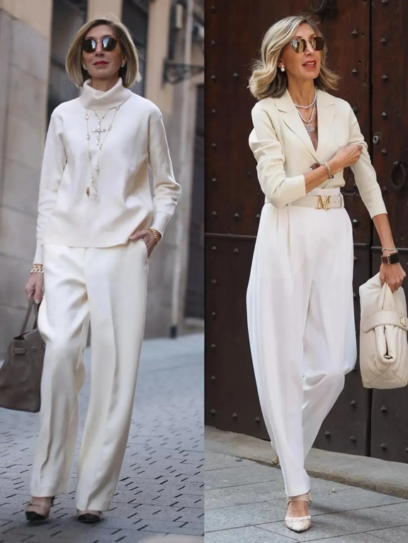 这位姐姐也太会穿了，60+打扮洋气不穿老人装，身姿挺拔太有范