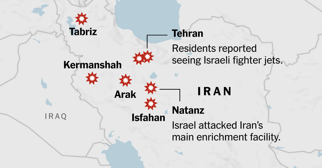 Israel’s Strikes on Iran’s Nuclear Program: Maps and Photos