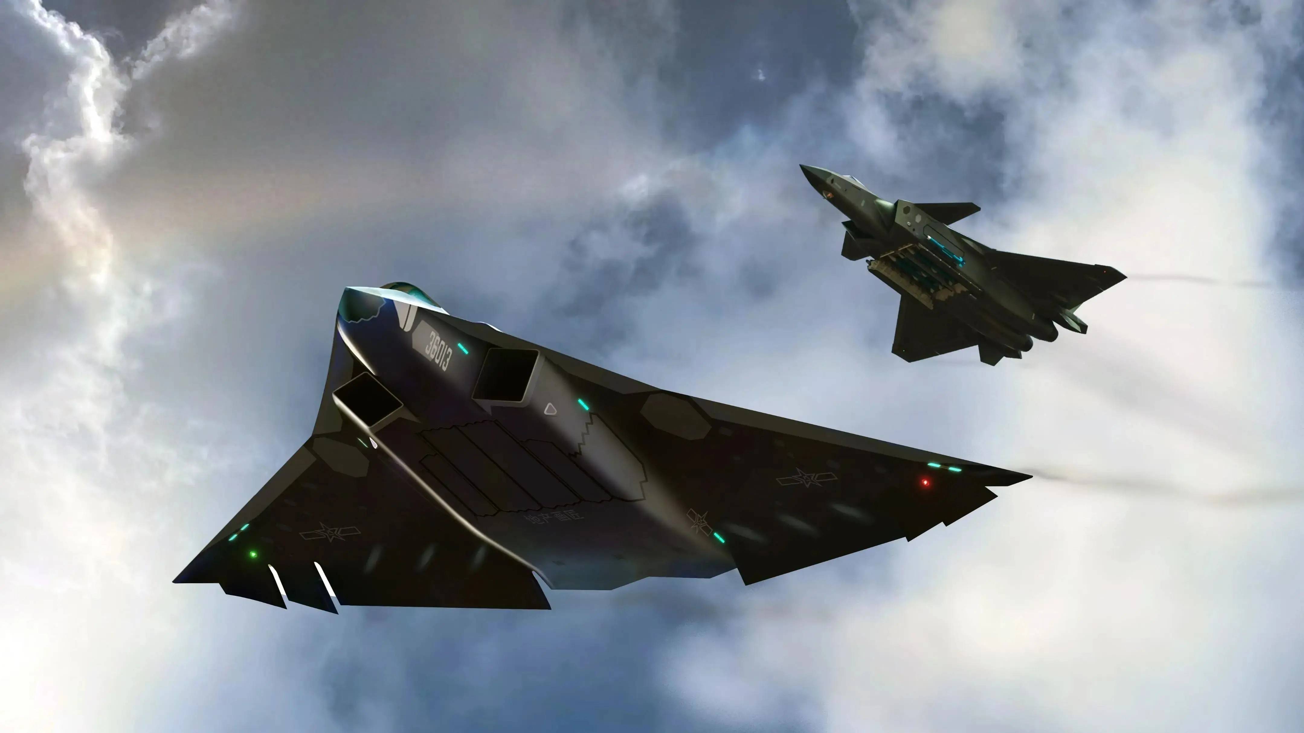 原创 三发引擎亮剑！歼36首飞碾压西方进度，六代战机宝座中国坐定了？