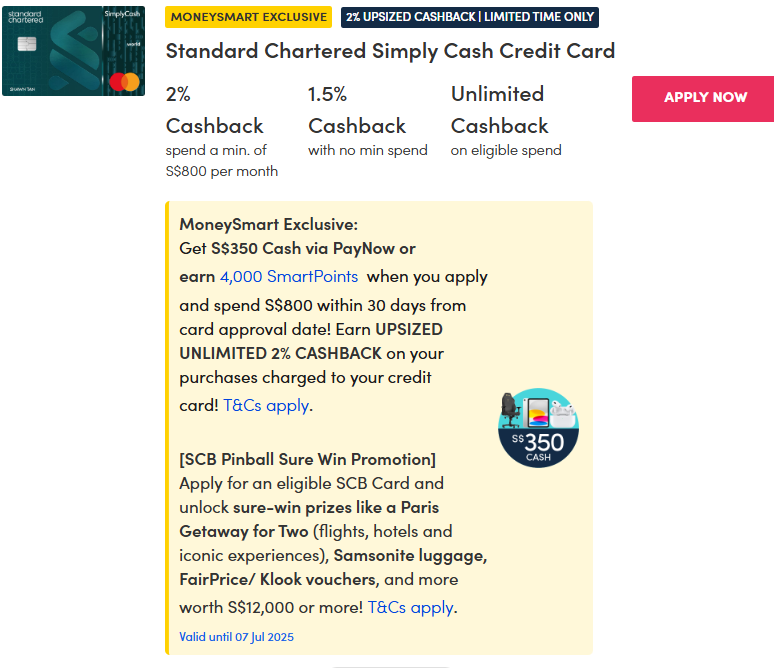 Best credit card promotions in Singapore (July 2025): Citibank, DBS, HSBC, UOB and more
