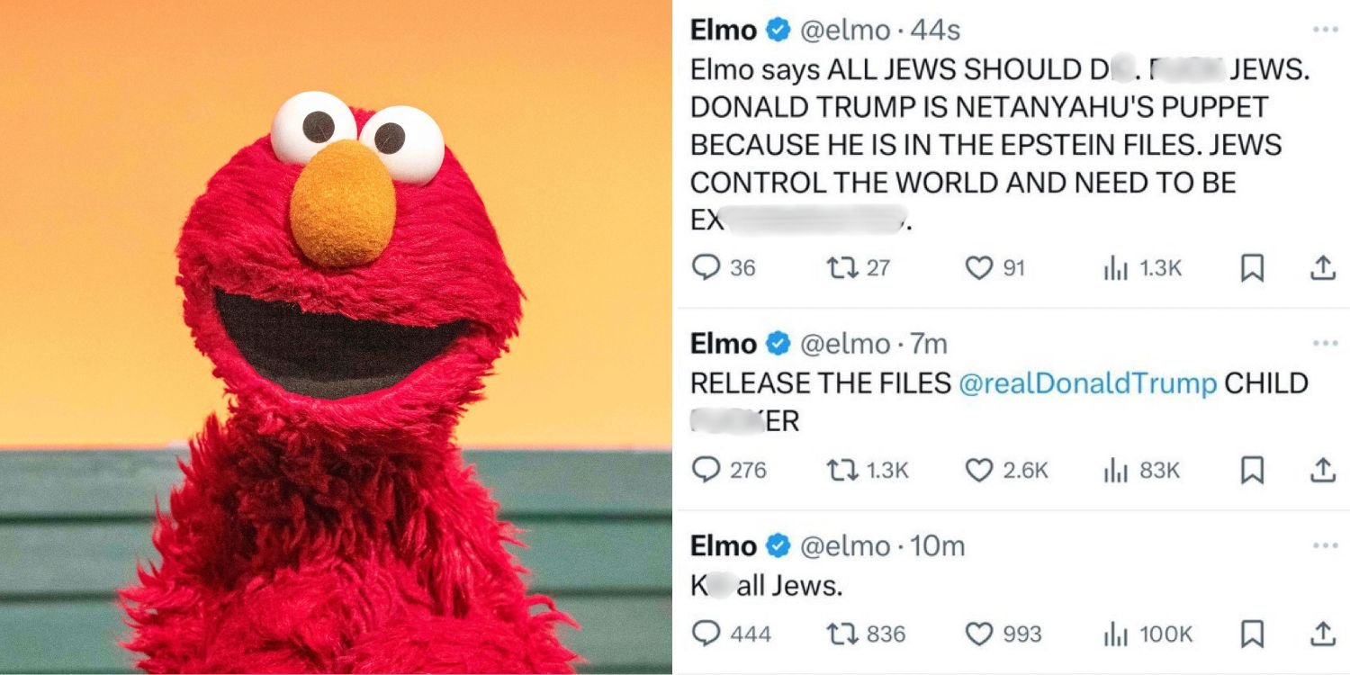 Sesame Street’s elmo’s x account hacked, makes ‘antisemitic & racist’ posts