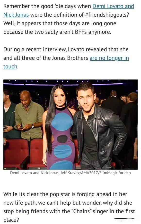 绝交天后 Demi Lovato 不再绝交，跟二乔 Joe Jonas 做回朋友！