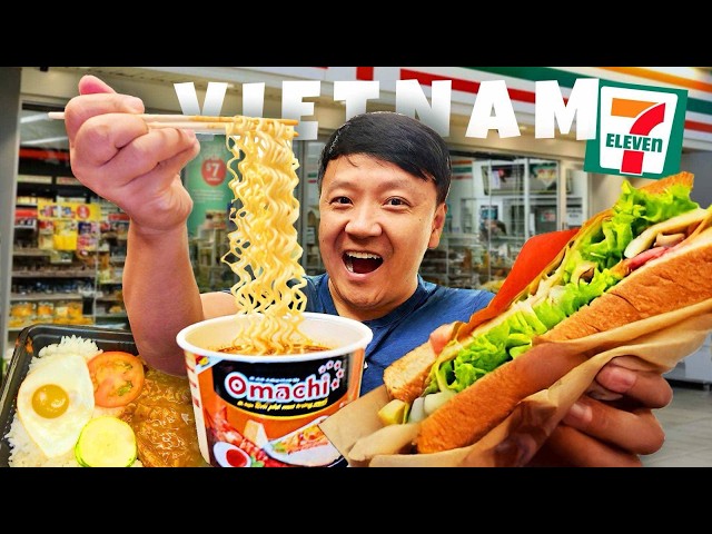 24 Hours Eating ONLY Vietnamese CONVENIENCE STORE FOOD! 7 Eleven vs GS25