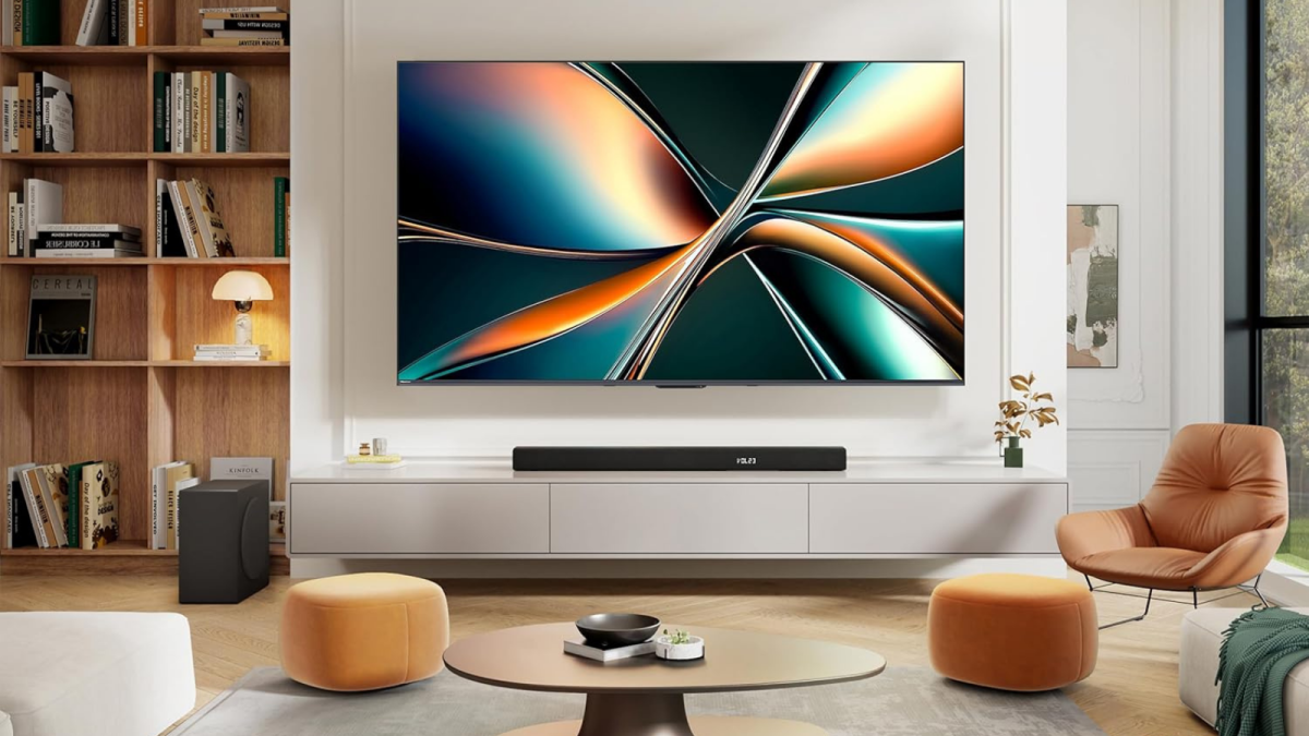 The 55-inch Hisense U65QF Mini-LED TV is under $500 at Amazon