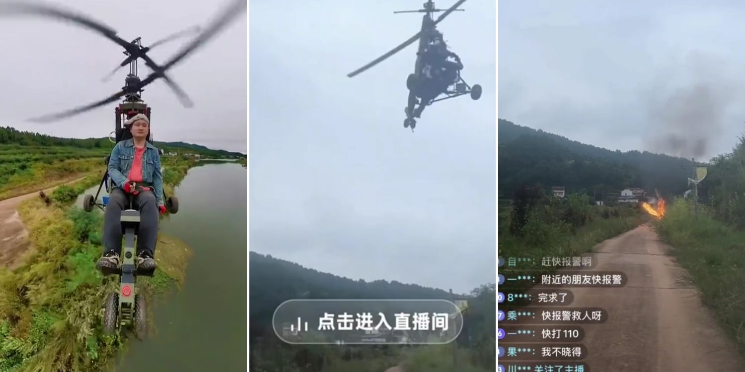 Influencer from China dies during livestream after his ultralight aircraft crashed