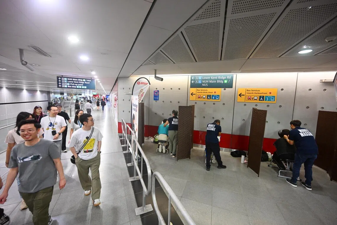 SMRT rolls out free reflexology service at 3 MRT stations