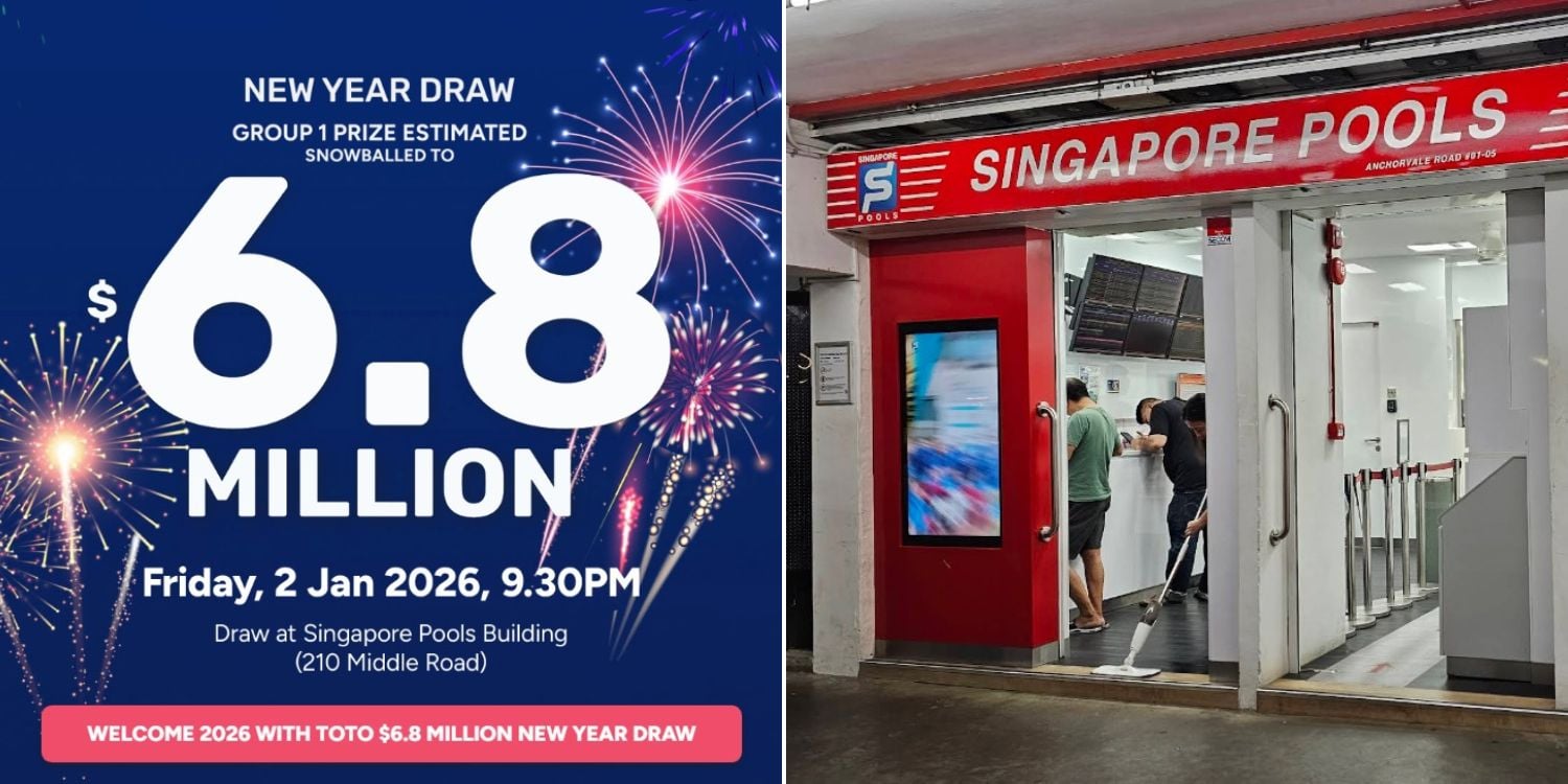 Don't miss out on the TOTO New Year jackpot! Prize money is as high as... 