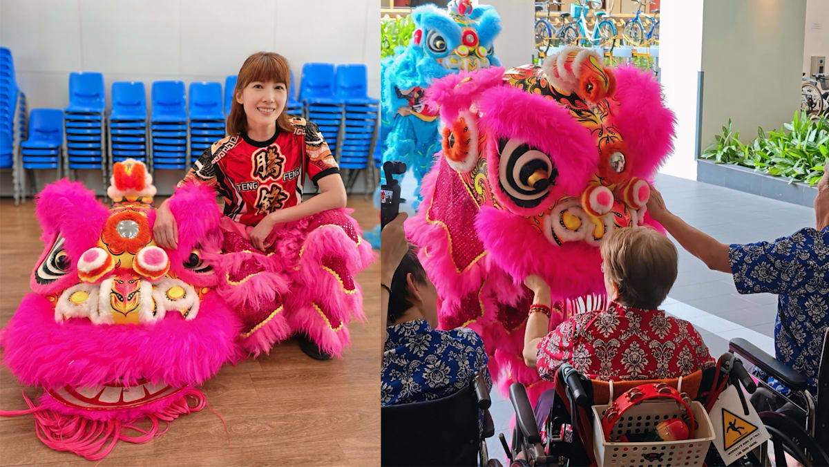 欧萱速学舞狮3小时，为疗养院长者献上新春惊喜表演