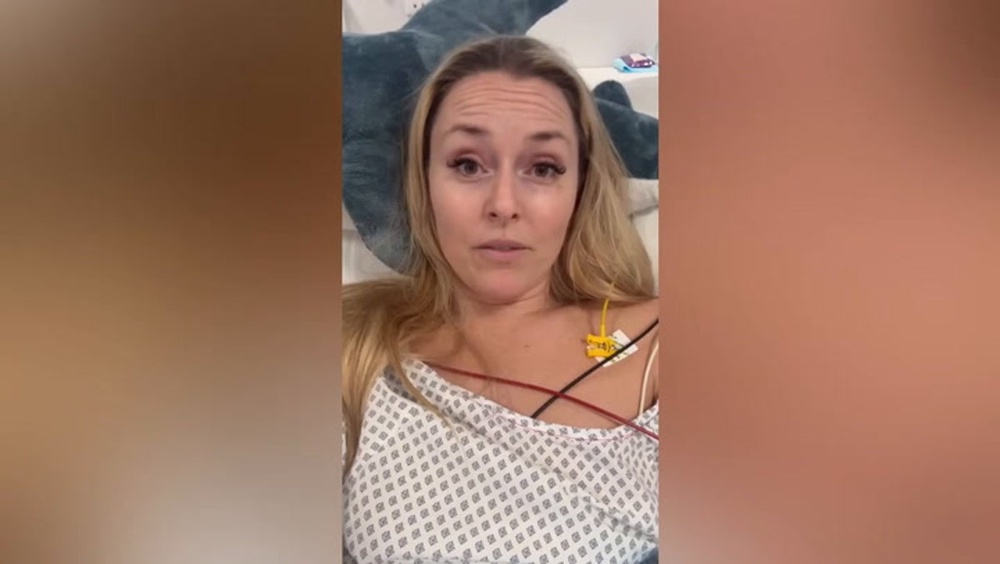 Lindsey Vonn shares video update from hospital bed after horror Olympic crash