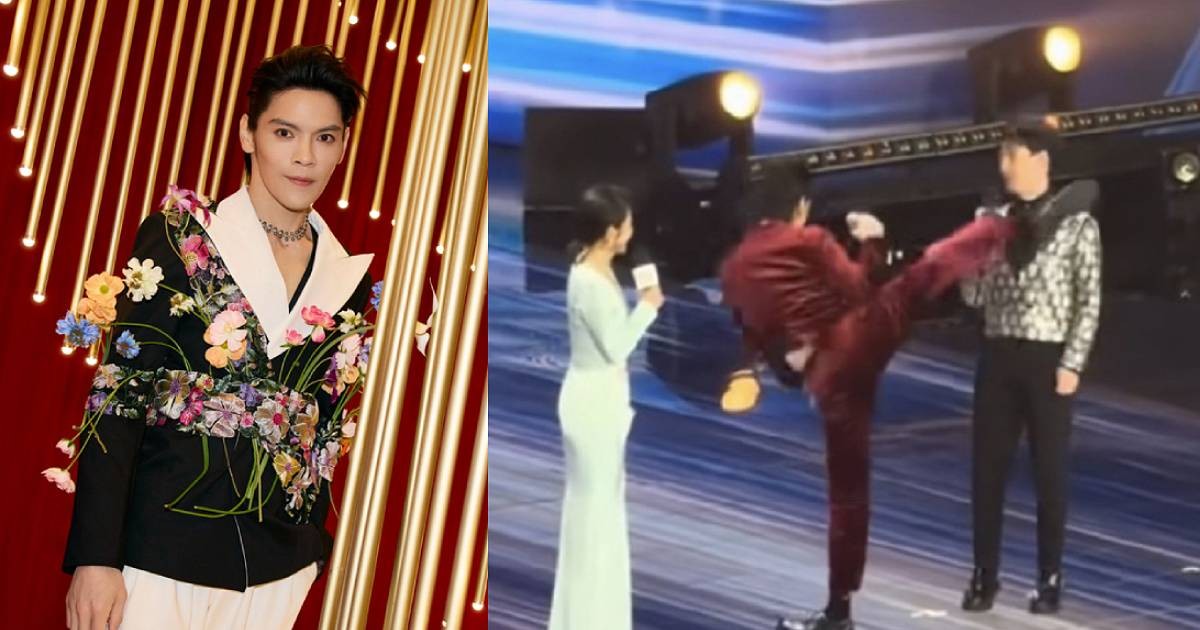 Jacky Heung apologises to host for sudden high kick at China awards ceremony