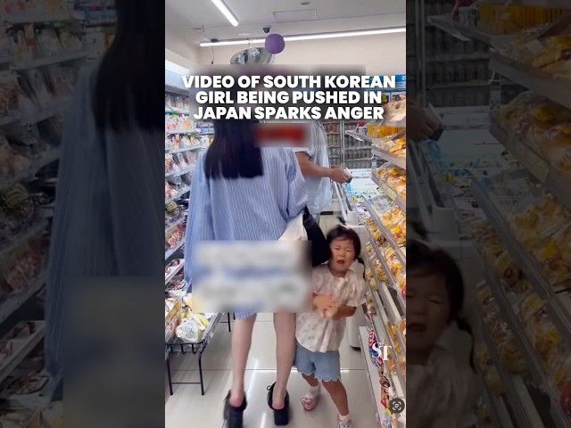 Video of South Korean girl being pushed in Japanese convenience store triggers online outrage