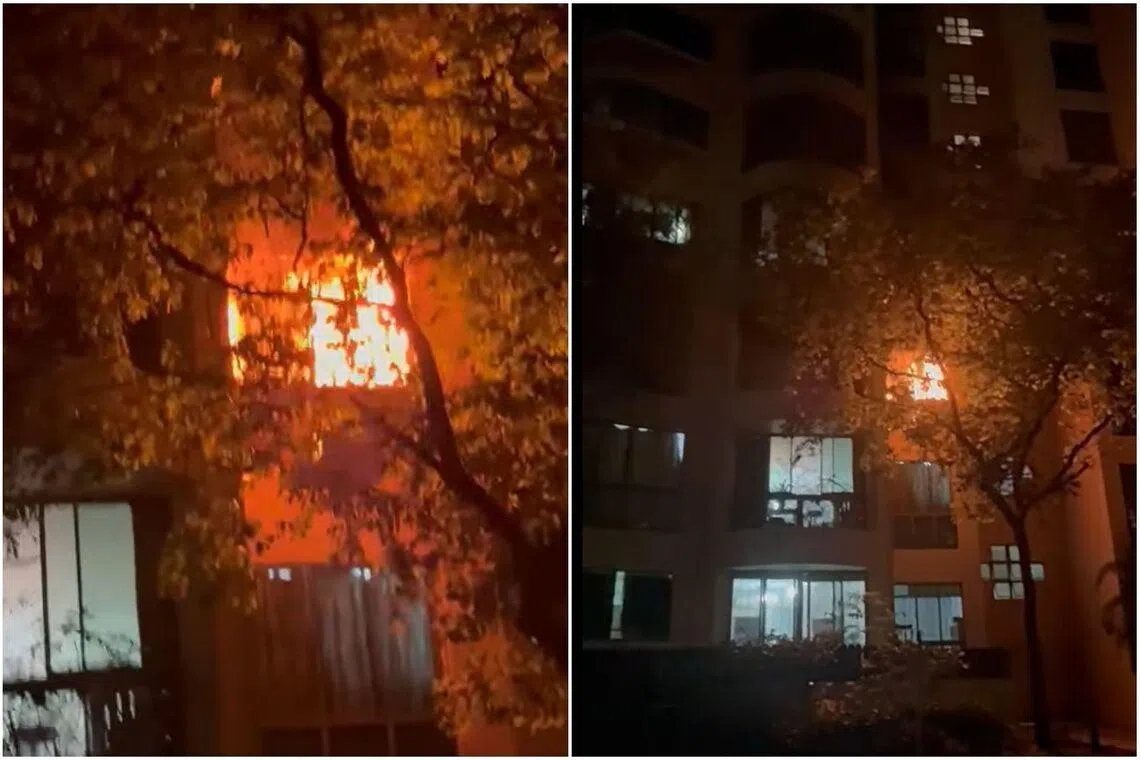 About 150 people evacuated after fire breaks out in Choa Chu Kang condominium
