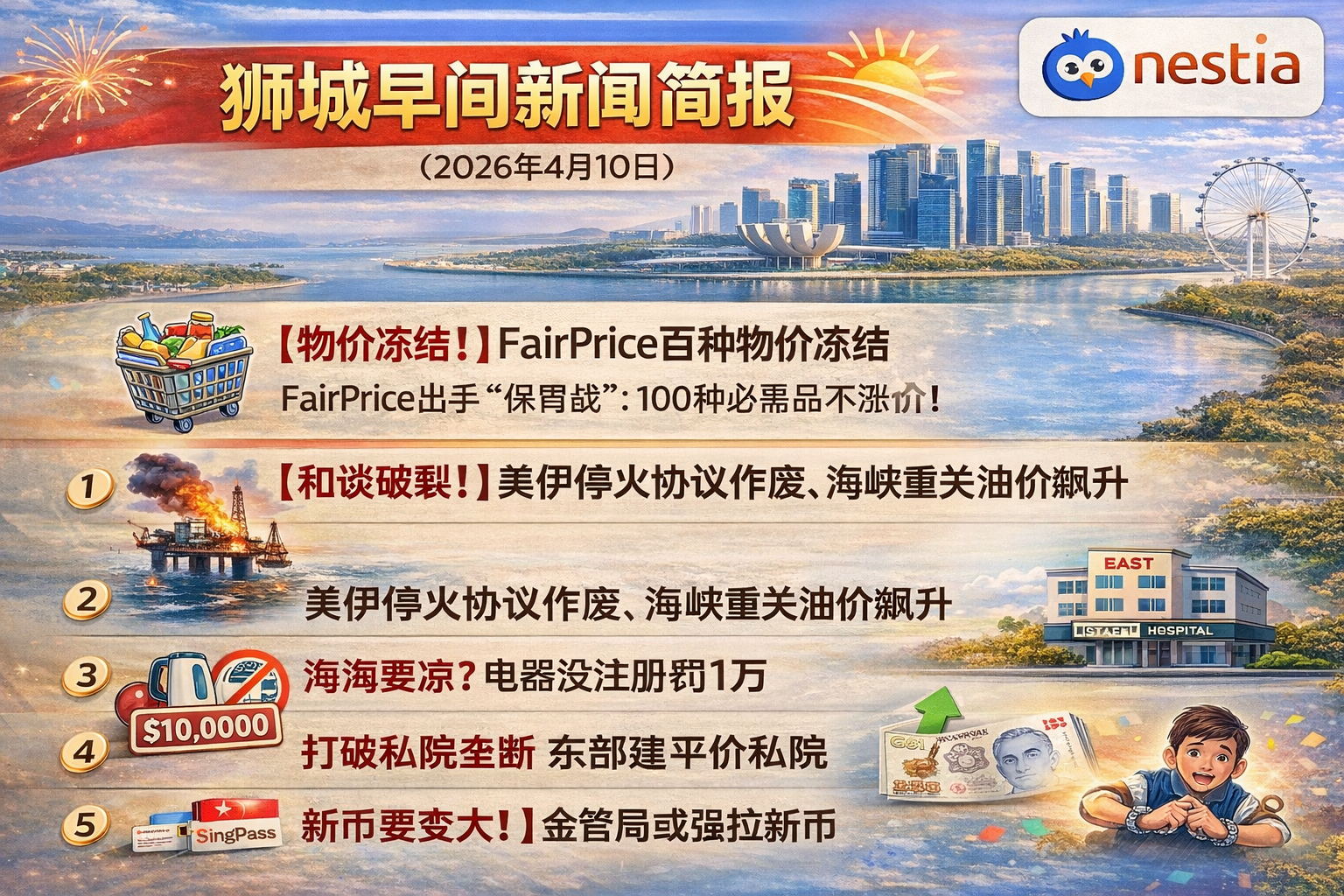 狮城早间新闻简报 (2026年4月10日)