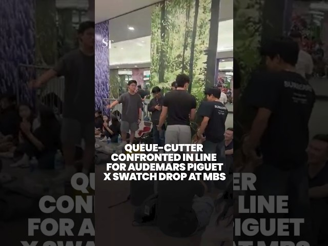Queue drama at the Audemars Piguet x Swatch Royal Pop launch | Nestia