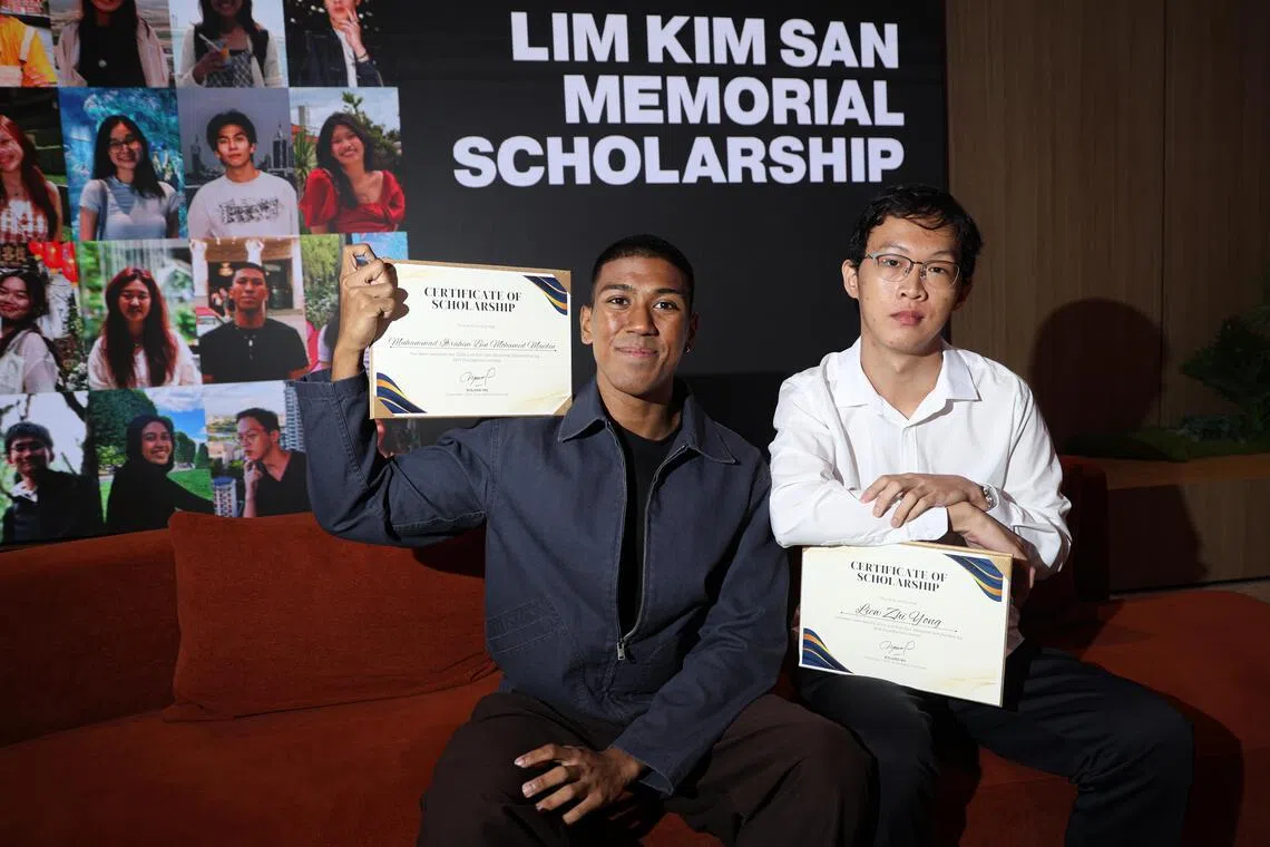 16 students receive the Lim Kim San Memorial Scholarship